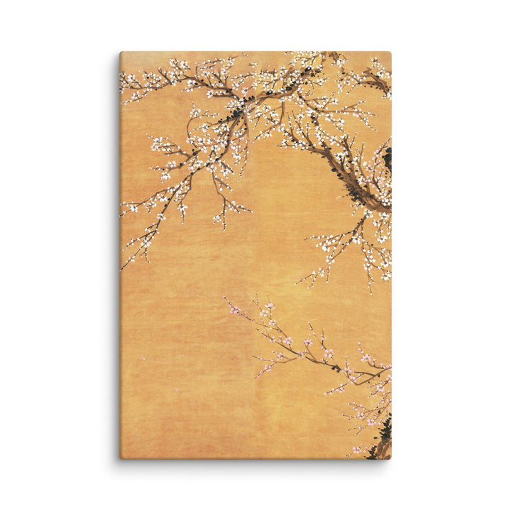 Leinwand - Rote und weiße Pflaumenblüten Jo Hee-ryong ohne Rahmen / Teil 1 / 31x46 cm (12″×18″) artlia