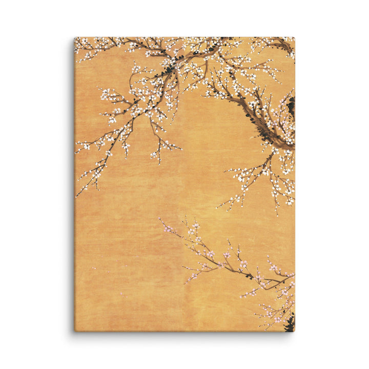 Leinwand - Rote und weiße Pflaumenblüten Jo Hee-ryong ohne Rahmen / Teil 1 / 46x61 cm (18″×24″) artlia