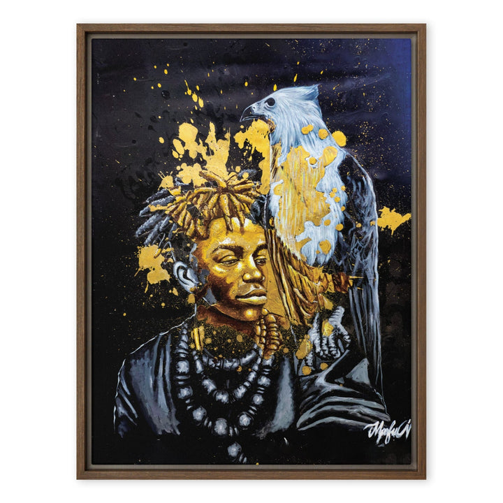 Leinwand - Royal Spirit (the Crown Prince), Nokuthula M Mpofu Braun / 46x61 cm (18″×24″) artlia
