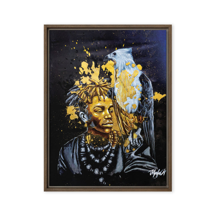 Leinwand - Royal Spirit (the Crown Prince), Nokuthula M Mpofu Braun / 61x81 cm (24″×32″) artlia
