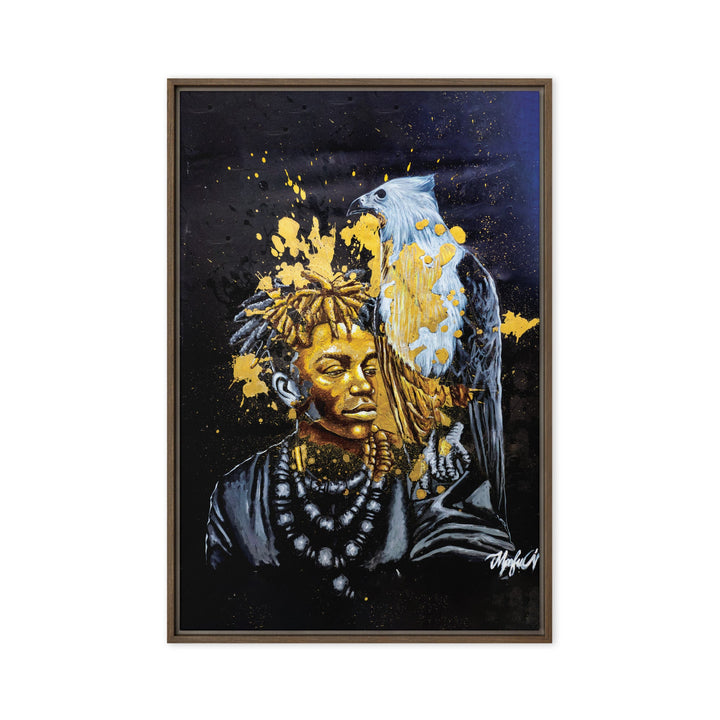 Leinwand - Royal Spirit (the Crown Prince), Nokuthula M Mpofu Braun / 61x91 cm (24″×36″) artlia