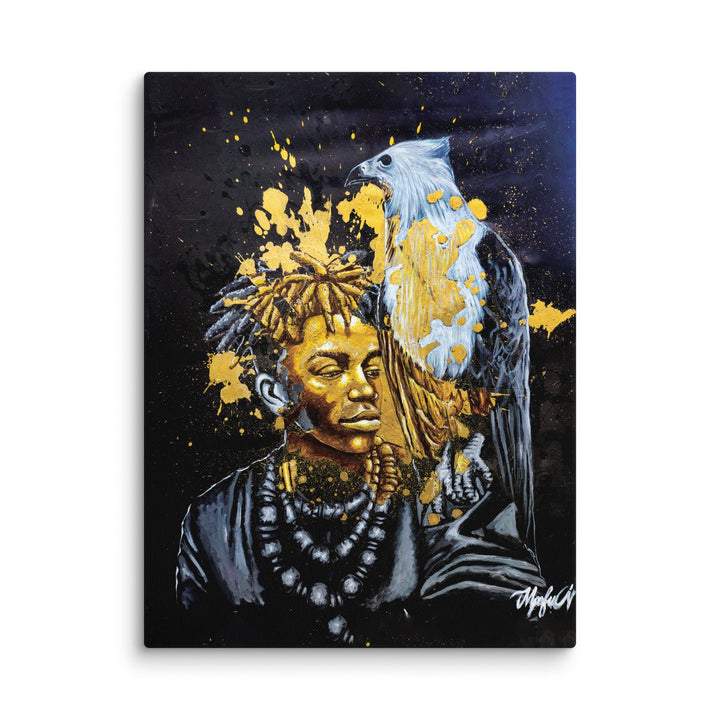 Leinwand - Royal Spirit (the Crown Prince), Nokuthula M Mpofu ohne Rahmen / 31x41 cm (12″×16″) artlia