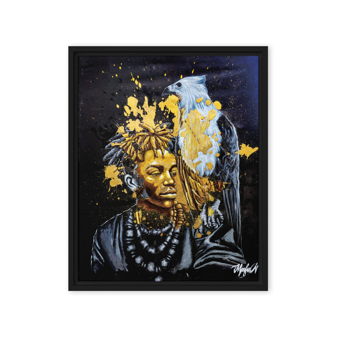 Leinwand - Royal Spirit (the Crown Prince), Nokuthula M Mpofu Schwarz / 41x51 cm (16″×20″) artlia