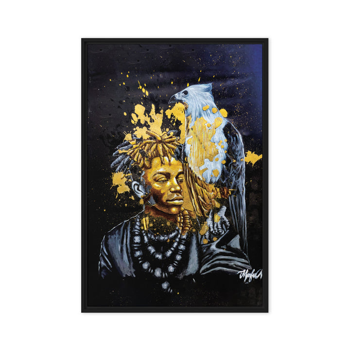 Leinwand - Royal Spirit (the Crown Prince), Nokuthula M Mpofu Schwarz / 51x76 cm (20″×30″) artlia