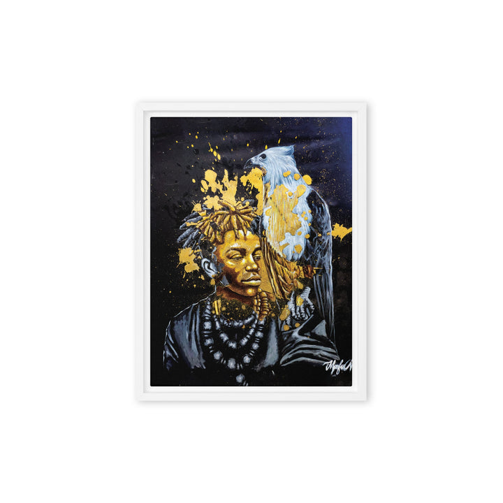 Leinwand - Royal Spirit (the Crown Prince), Nokuthula M Mpofu Weiß / 31x41 cm (12″×16″) artlia