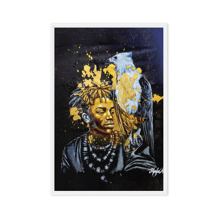 Leinwand - Royal Spirit (the Crown Prince), Nokuthula M Mpofu Weiß / 51x76 cm (20″×30″) artlia