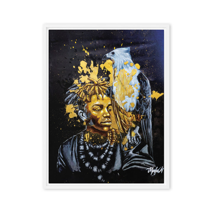 Leinwand - Royal Spirit (the Crown Prince), Nokuthula M Mpofu Weiß / 61x81 cm (24″×32″) artlia