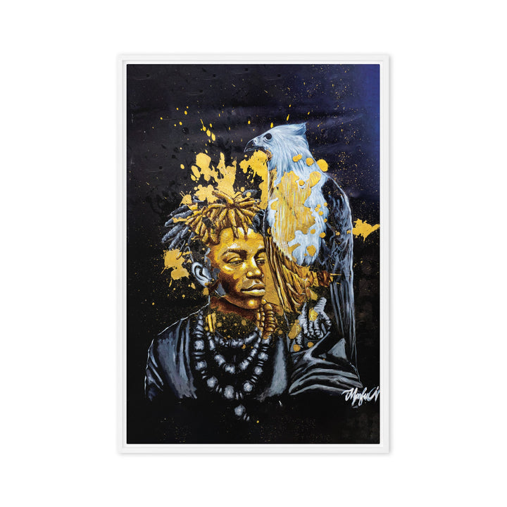 Leinwand - Royal Spirit (the Crown Prince), Nokuthula M Mpofu Weiß / 61x91 cm (24″×36″) artlia