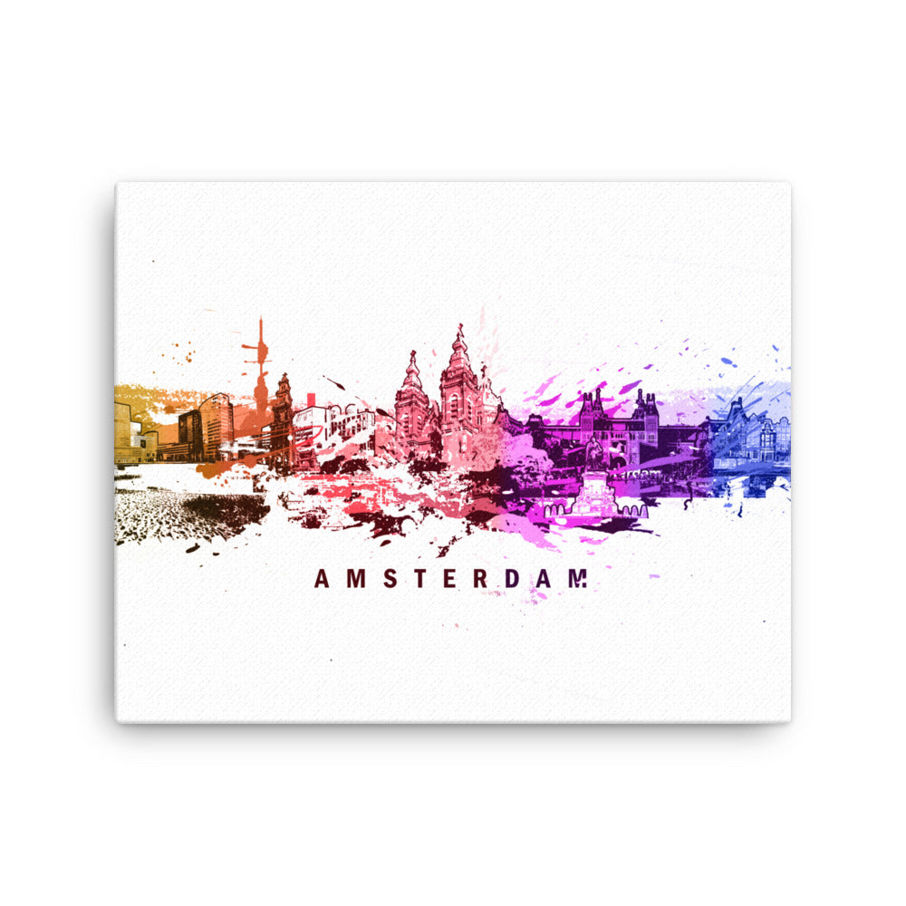 Leinwand - Skyline Amsterdam Marko Kurth 41x51 cm (16″×20″) artlia