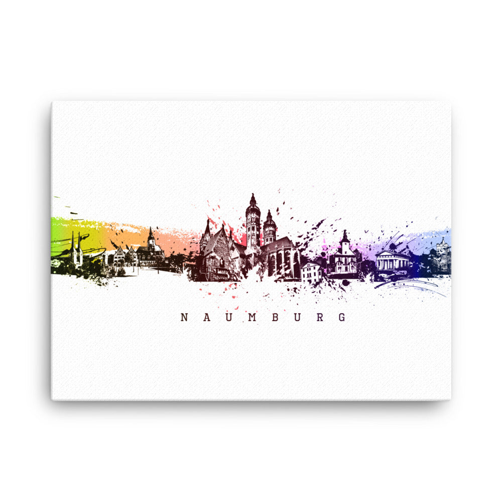 Leinwand - Skyline Naumburg Marko Kurth ohne Rahmen / 31x41 cm (12″×16″) artlia