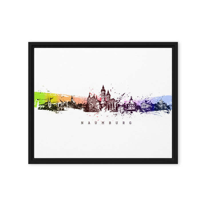 Leinwand - Skyline Naumburg Marko Kurth Schwarz / 41x51 cm (16″×20″) artlia