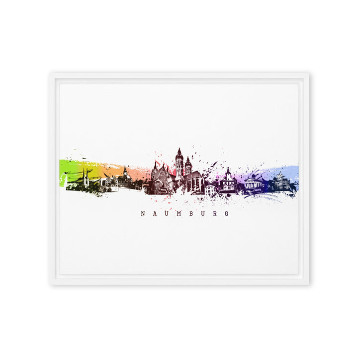 Leinwand - Skyline Naumburg Marko Kurth Weiß / 41x51 cm (16″×20″) artlia