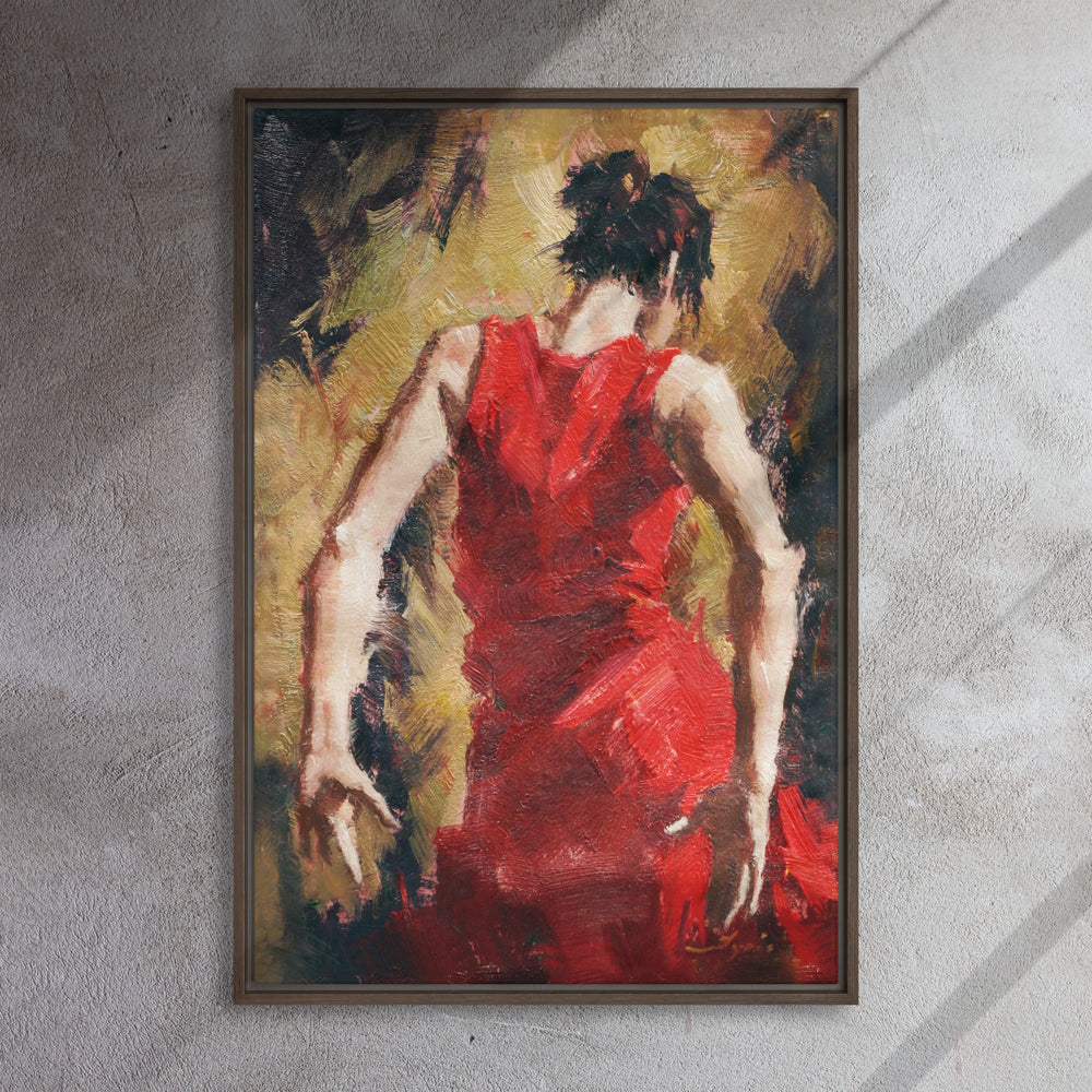 Leinwand - Tango Woman in Red Dress Kuratoren von artlia artlia