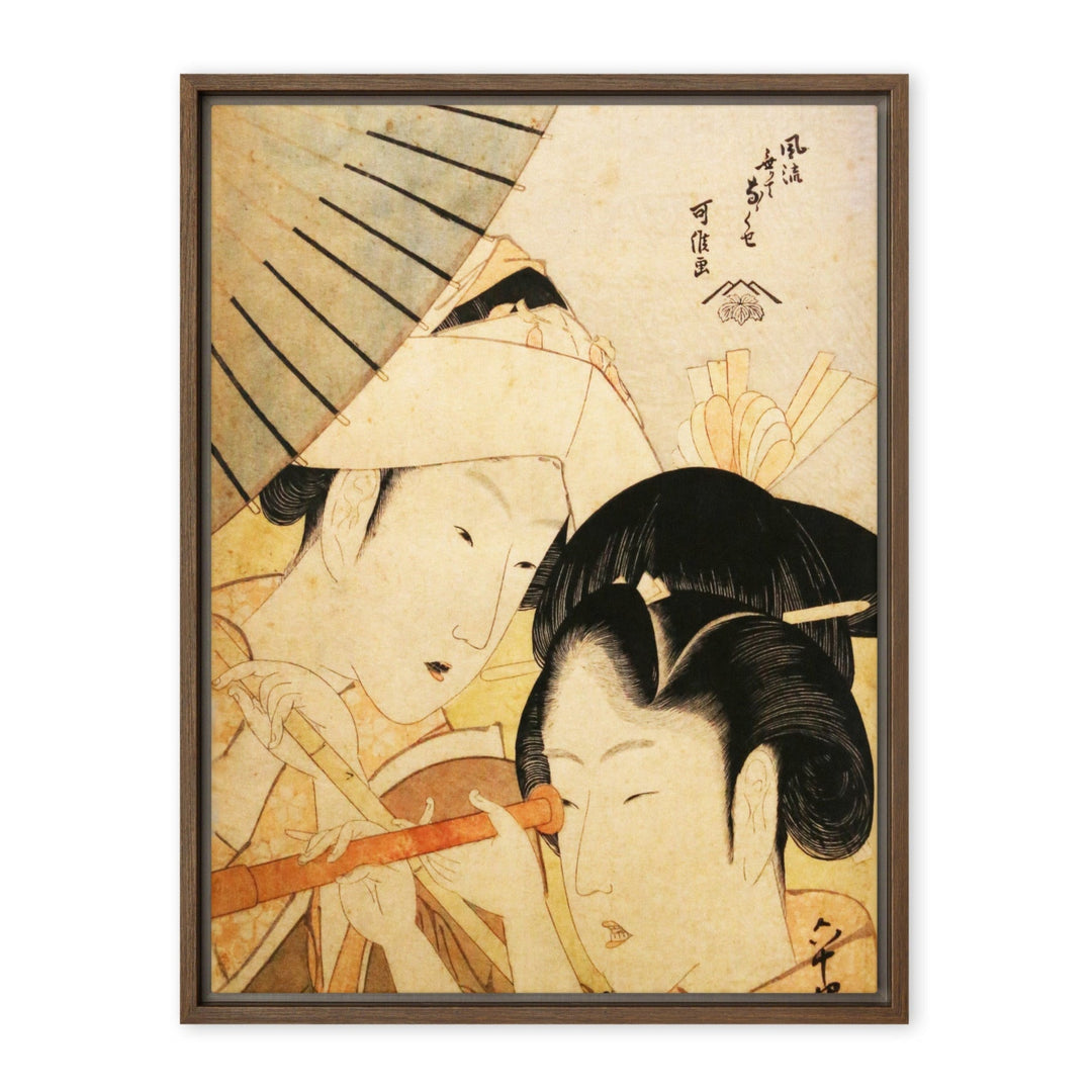 Leinwand - Teleskop Hokusai Katsushika Hokusai Braun / 46x61 cm (18″×24″) artlia