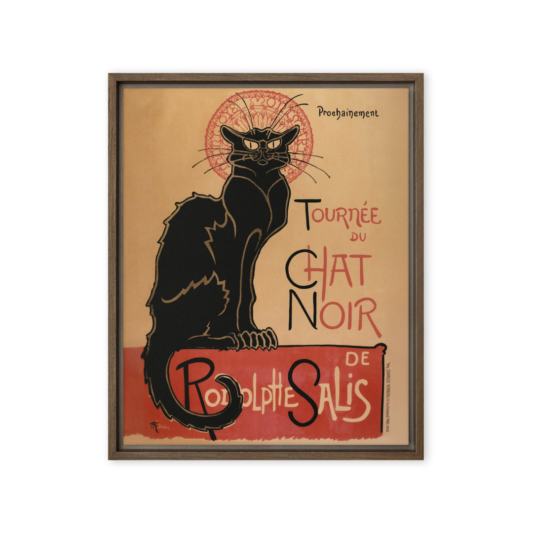 Leinwand - Théophile Steinlen, Le Chat Noir Braun / 41x51 cm (16″×20″) artlia