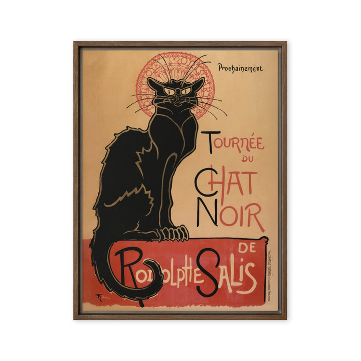 Leinwand - Théophile Steinlen, Le Chat Noir Braun / 46x61 cm (18″×24″) artlia