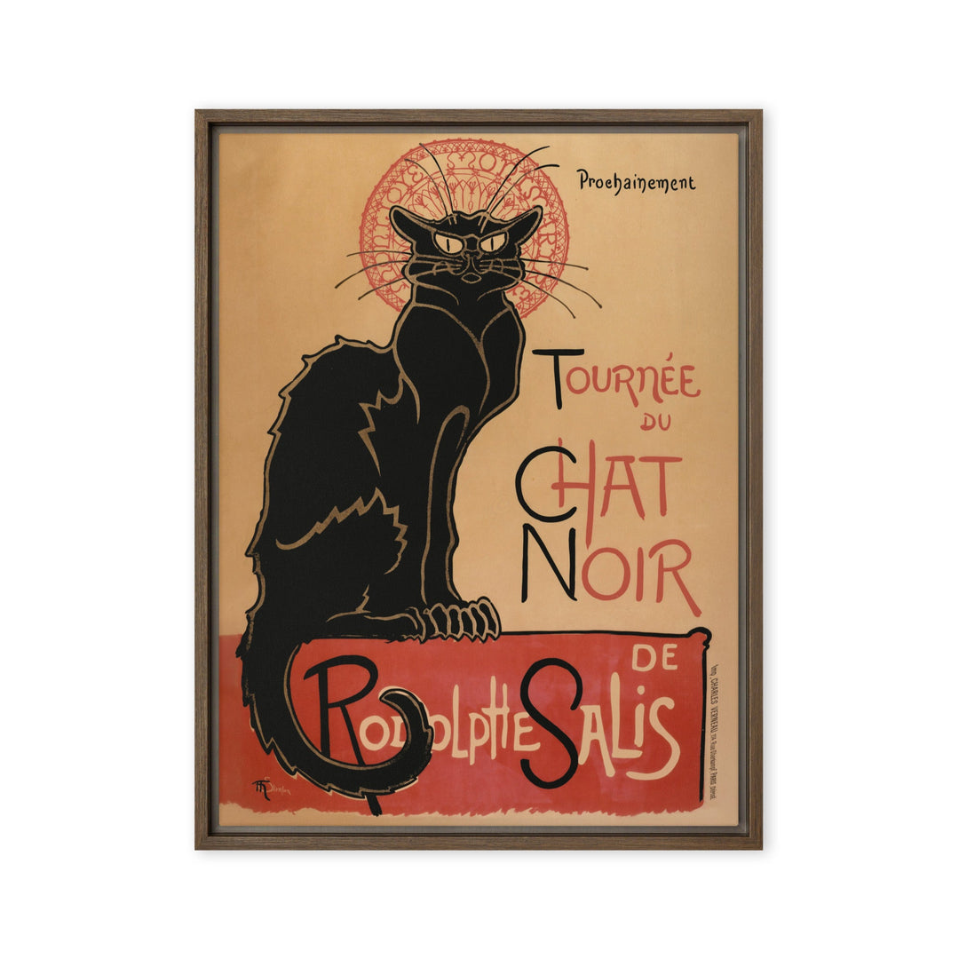 Leinwand - Théophile Steinlen, Le Chat Noir Braun / 61x81 cm (24″×32″) artlia