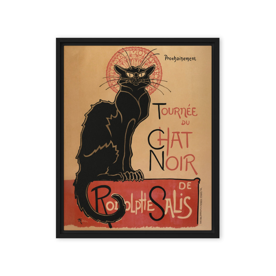 Leinwand - Théophile Steinlen, Le Chat Noir Schwarz / 41x51 cm (16″×20″) artlia