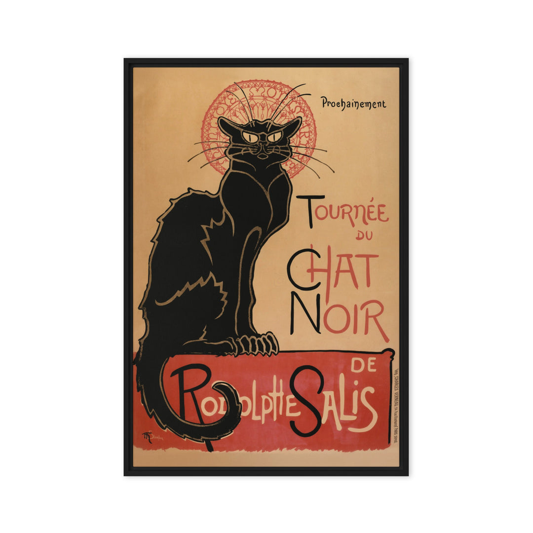 Leinwand - Théophile Steinlen, Le Chat Noir Théophile Steinlen Schwarz / 61x91 cm (24″×36″) artlia