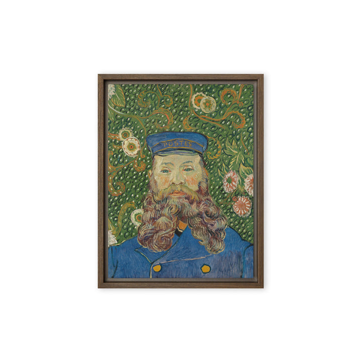 Leinwand - Van Gogh, Der Postbote, Porträt von Joseph Roulin Vincent van Gogh Braun / 31x41 cm (12″×16″) artlia