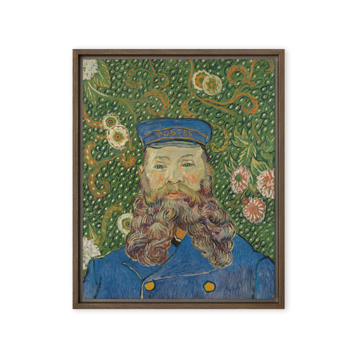 Leinwand - Van Gogh, Der Postbote, Porträt von Joseph Roulin Vincent van Gogh Braun / 41x51 cm (16″×20″) artlia