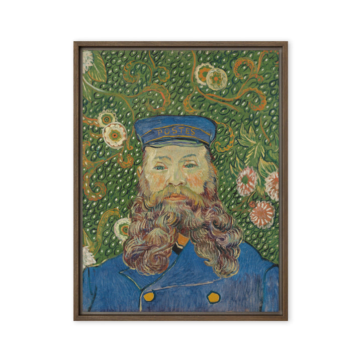 Leinwand - Van Gogh, Der Postbote, Porträt von Joseph Roulin Vincent van Gogh Braun / 61x81 cm (24″×32″) artlia
