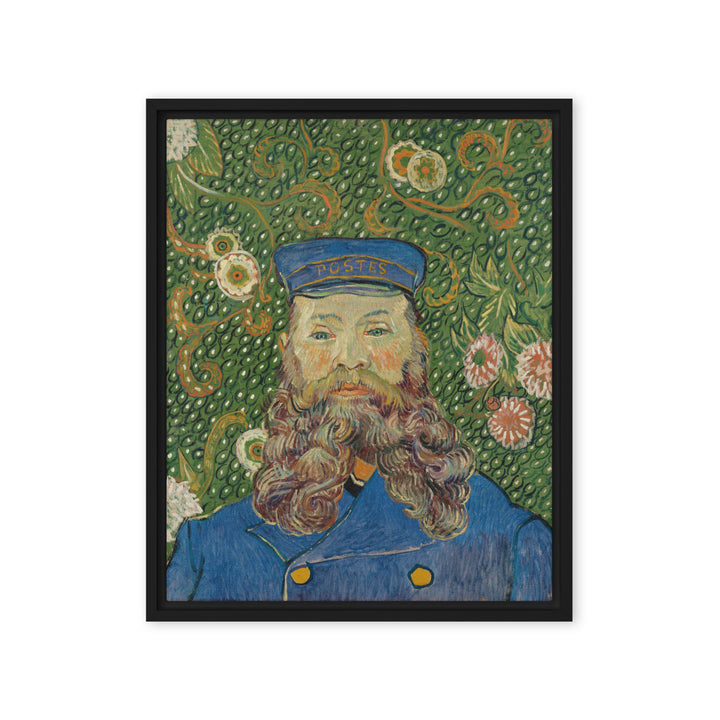 Leinwand - Van Gogh, Der Postbote, Porträt von Joseph Roulin Vincent van Gogh Schwarz / 41x51 cm (16″×20″) artlia