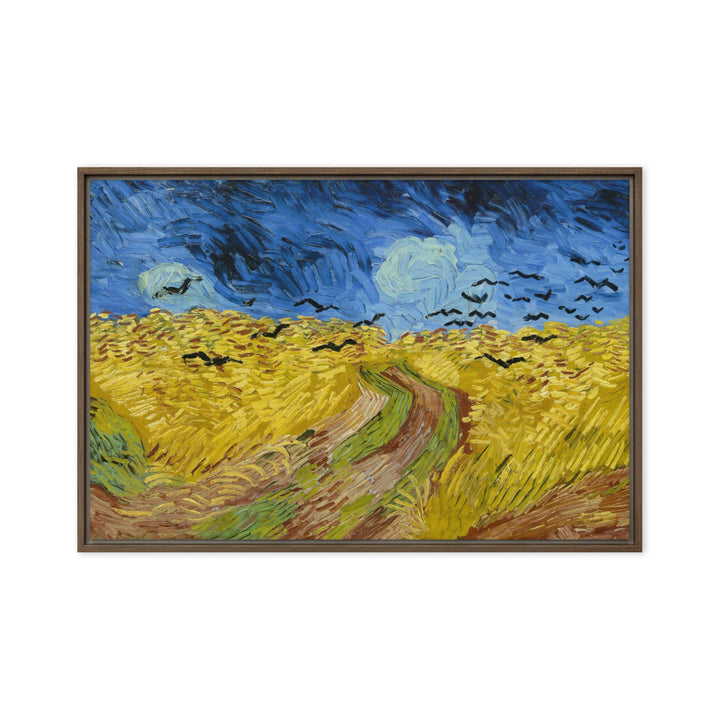 Leinwand - Van Gogh, Weizenfeld mit Krähen Vincent van Gogh Braun / 51x76 cm (20″×30″) artlia