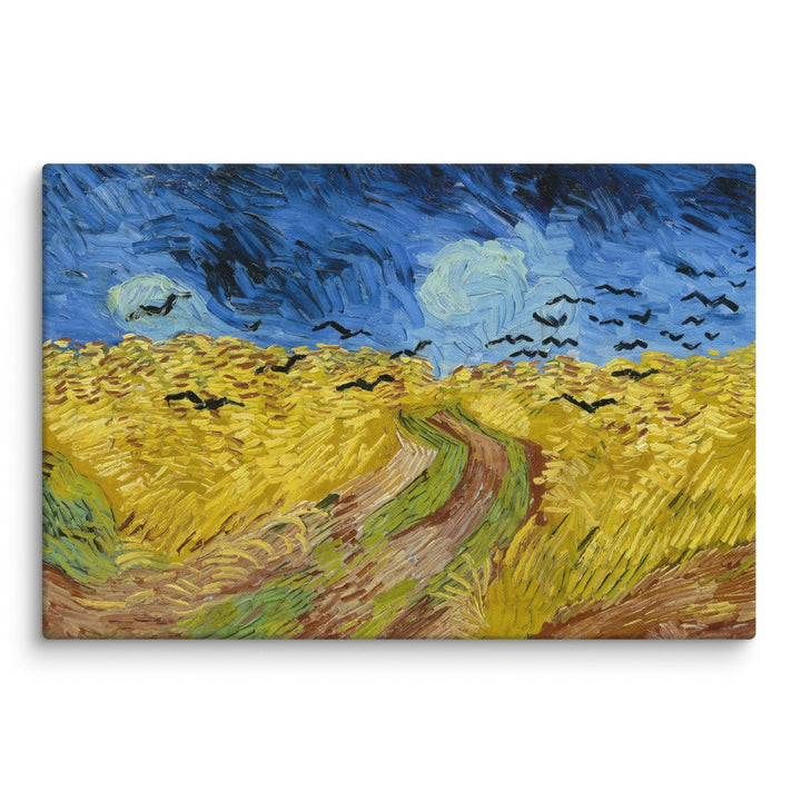 Leinwand - Van Gogh, Weizenfeld mit Krähen Vincent van Gogh ohne Rahmen / 31x46 cm (12″×18″) artlia
