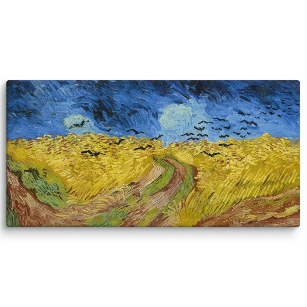 Leinwand - Van Gogh, Weizenfeld mit Krähen Vincent van Gogh ohne Rahmen / 31x61 cm (12″×24″) artlia
