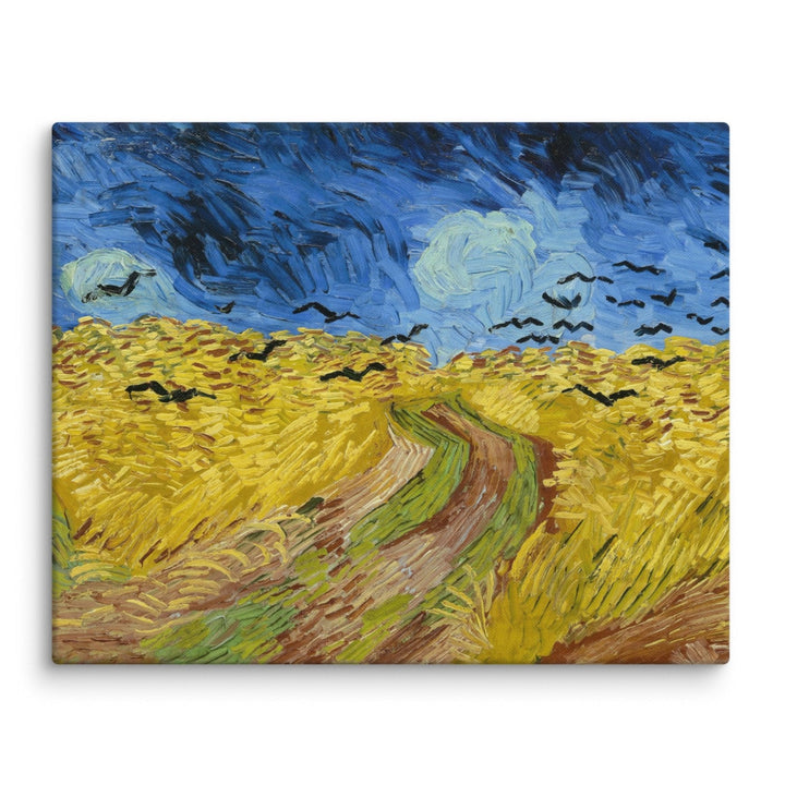 Leinwand - Van Gogh, Weizenfeld mit Krähen Vincent van Gogh ohne Rahmen / 41x51 cm (16″×20″) artlia
