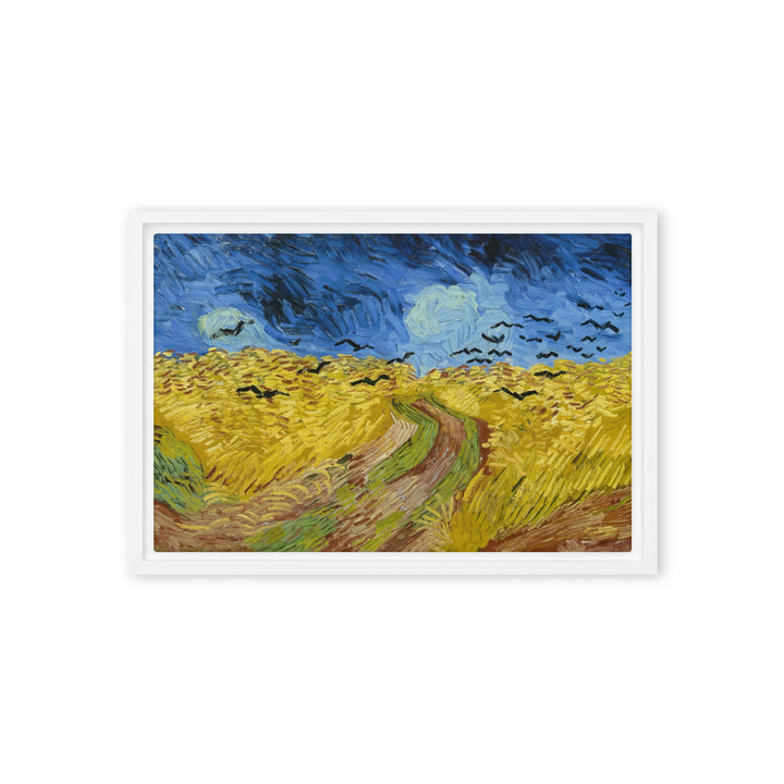 Leinwand - Van Gogh, Weizenfeld mit Krähen Vincent van Gogh Weiß / 31x46 cm (12″×18″) artlia