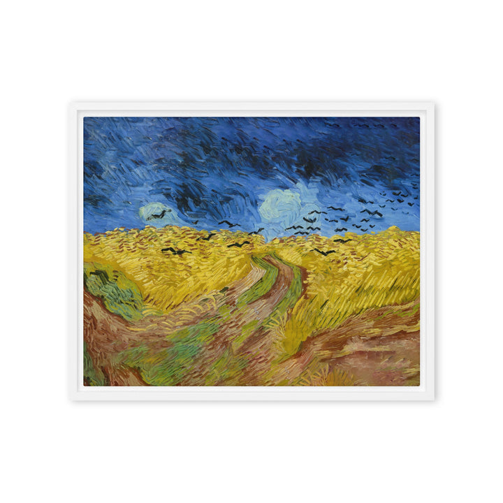 Leinwand - Van Gogh, Weizenfeld mit Krähen Vincent van Gogh Weiß / 41x51 cm (16″×20″) artlia