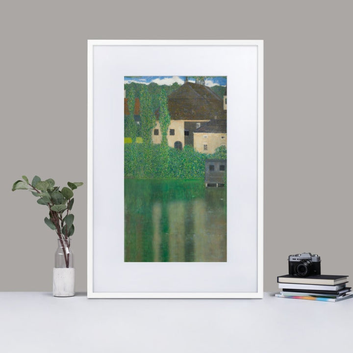 matte-paper-framed-poster-with-mat-_cm_-white-61x91-cm-Gustav-Klimt-Wasserschloss-Kammer-am-Attersee-min