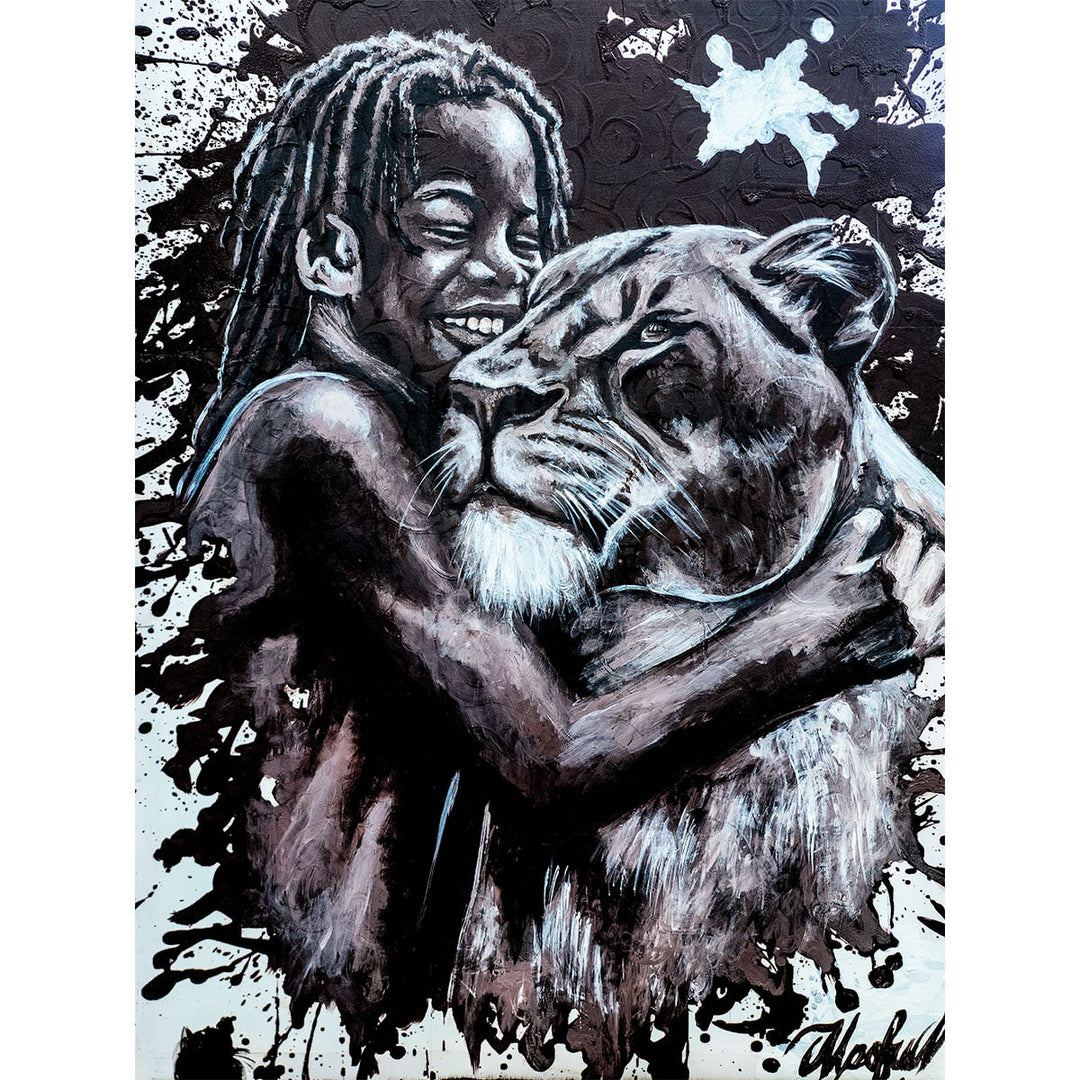 Original Gemälde - Nokuthula M Mpofu, Her Cub artlia