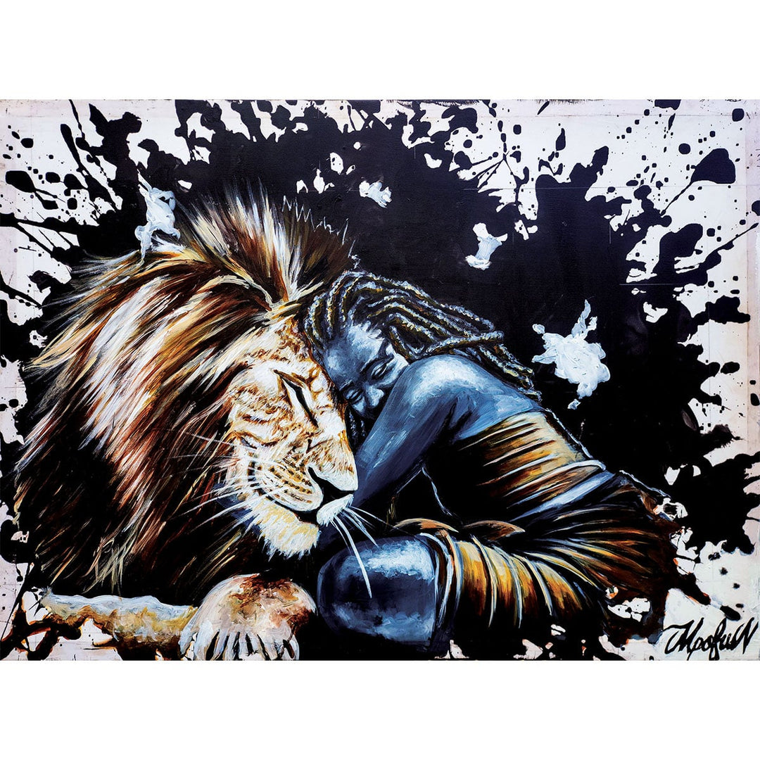 Original Gemälde - Nokuthula M Mpofu, The Lioness artlia