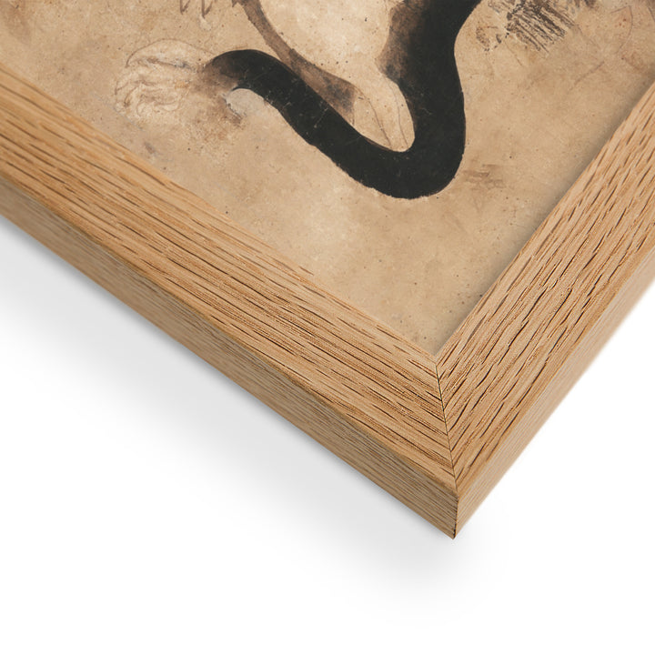 poster-Hundemutter-mit-Welpen-framed-poster-_cm_-oak-30x40-cm