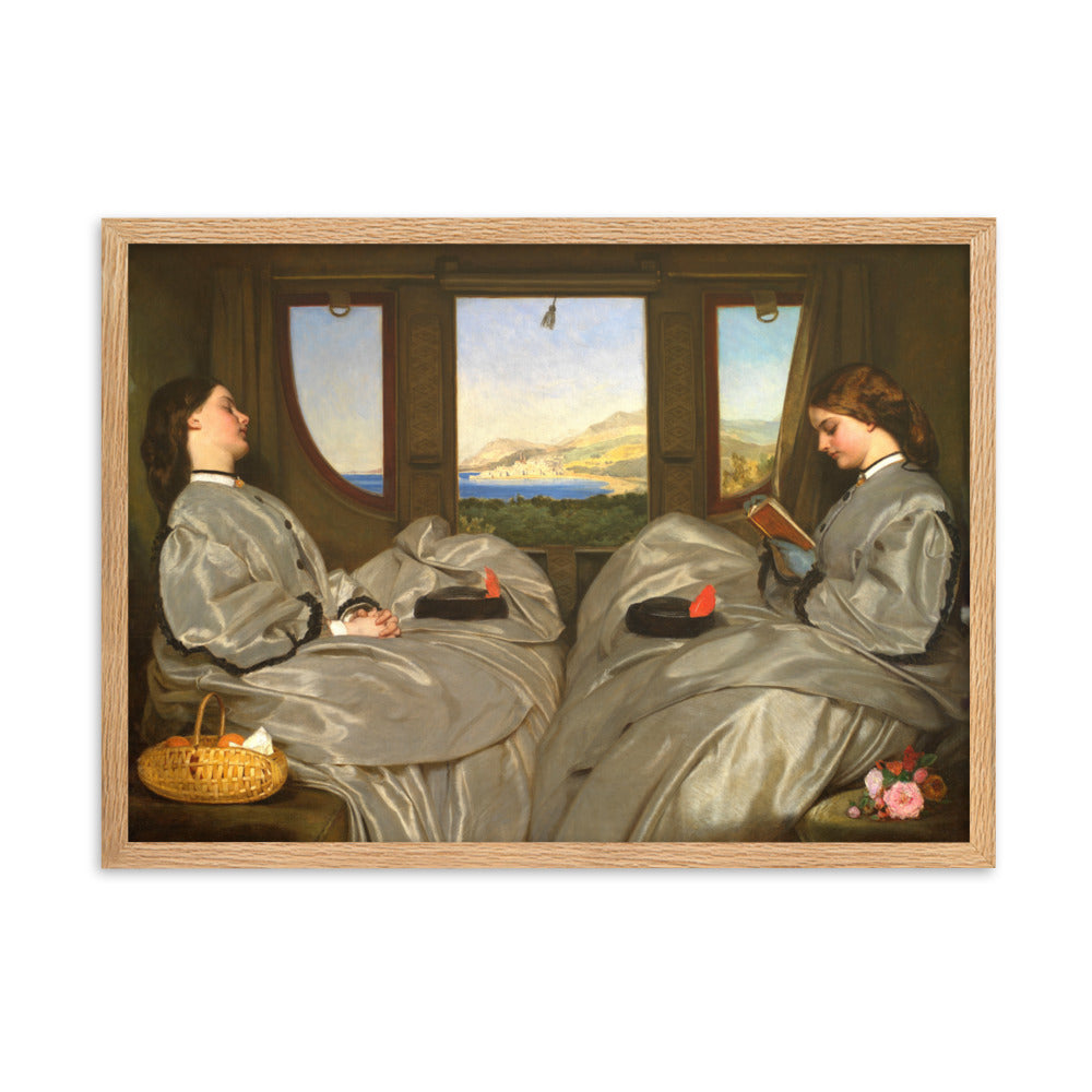 Poster - Augustus Leopold Egg, The Travelling Companions Augustus Leopold Egg Oak / 50×70 cm artlia