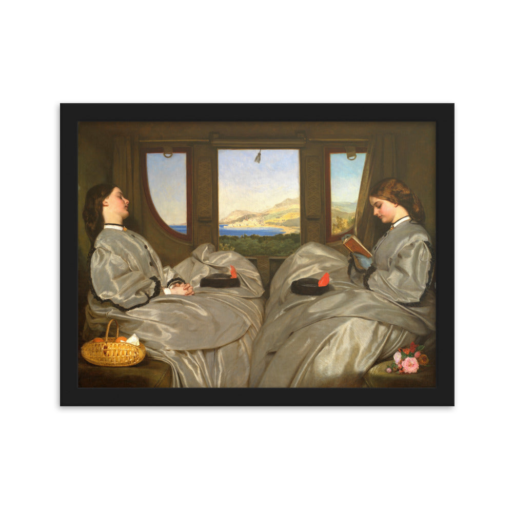 Poster - Augustus Leopold Egg, The Travelling Companions Augustus Leopold Egg Schwarz / 30×40 cm artlia