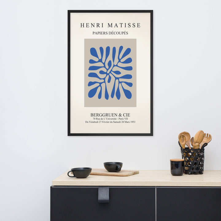 Poster - Henri Matisse, Papier Découpés blaue Blätter Henri Matisse artlia