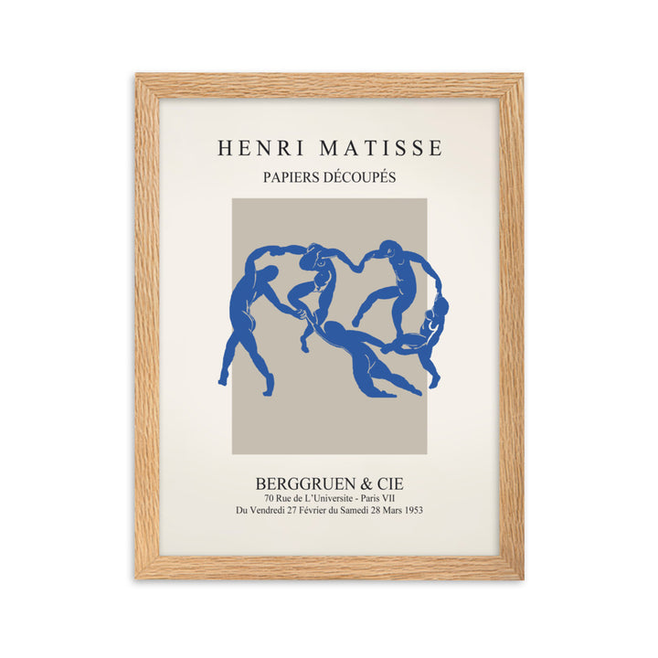 Poster - Henri Matisse, Papier Découpés blauer Tanz Henri Matisse Oak / 30×40 cm artlia