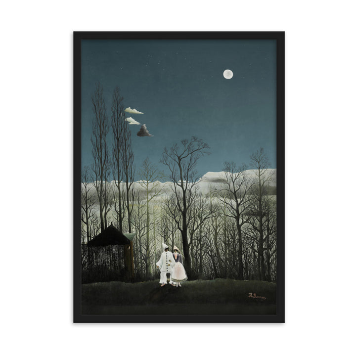 Poster - Henri Rousseau, Karnevalsabend Henri Rousseau Schwarz / 50×70 cm artlia