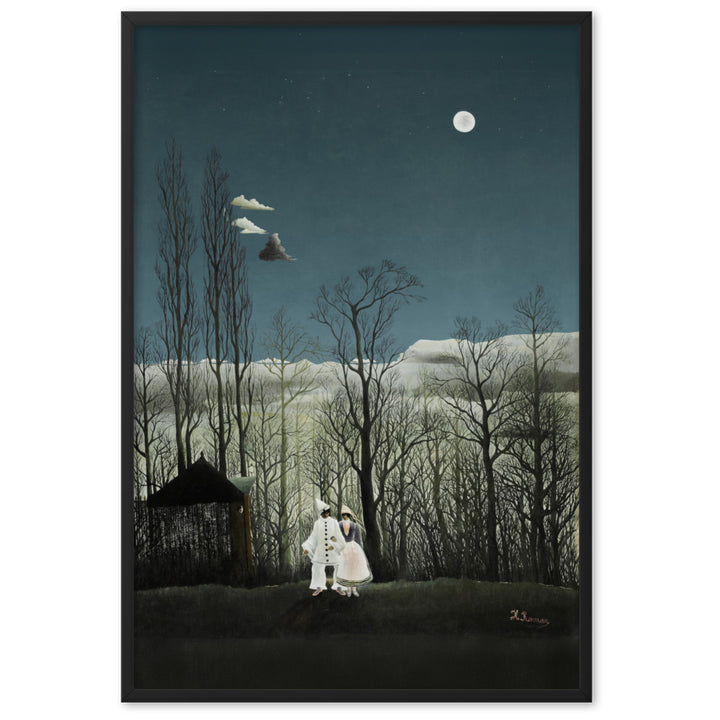 Poster - Henri Rousseau, Karnevalsabend Henri Rousseau Schwarz / 61×91 cm artlia