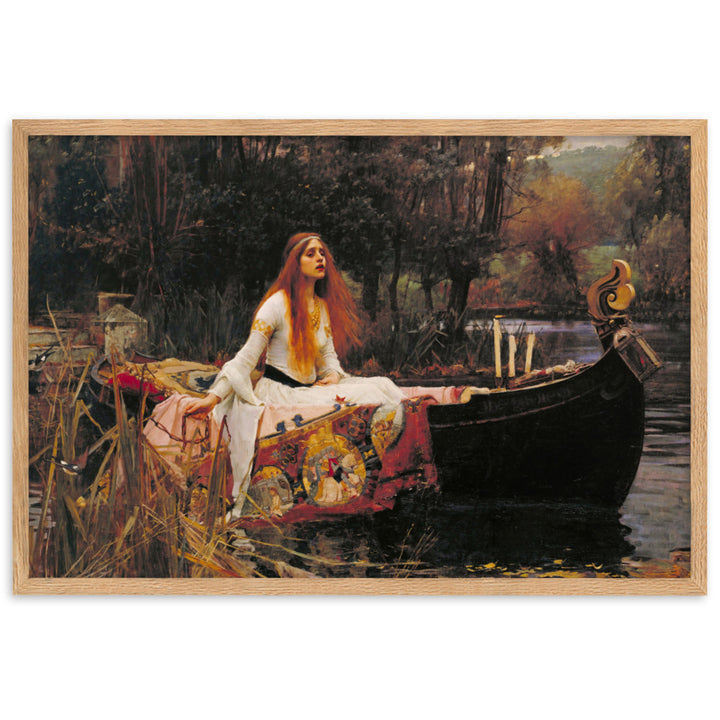 Poster - John William Waterhouse, Die Dame von Shalott John William Waterhouse Oak / 61×91 cm artlia