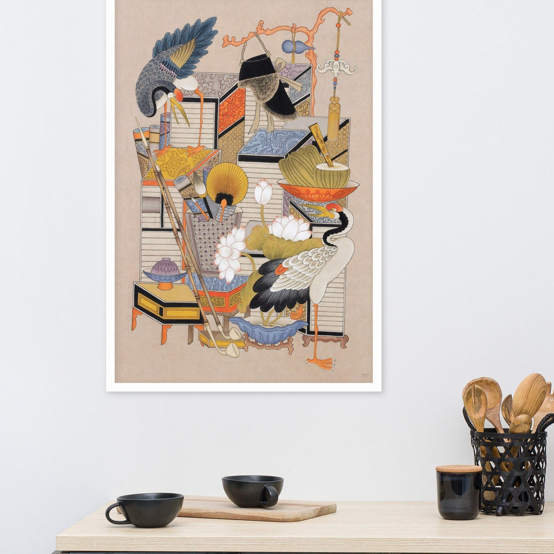 Poster - Sehnsucht nach Wissen mit Kranich