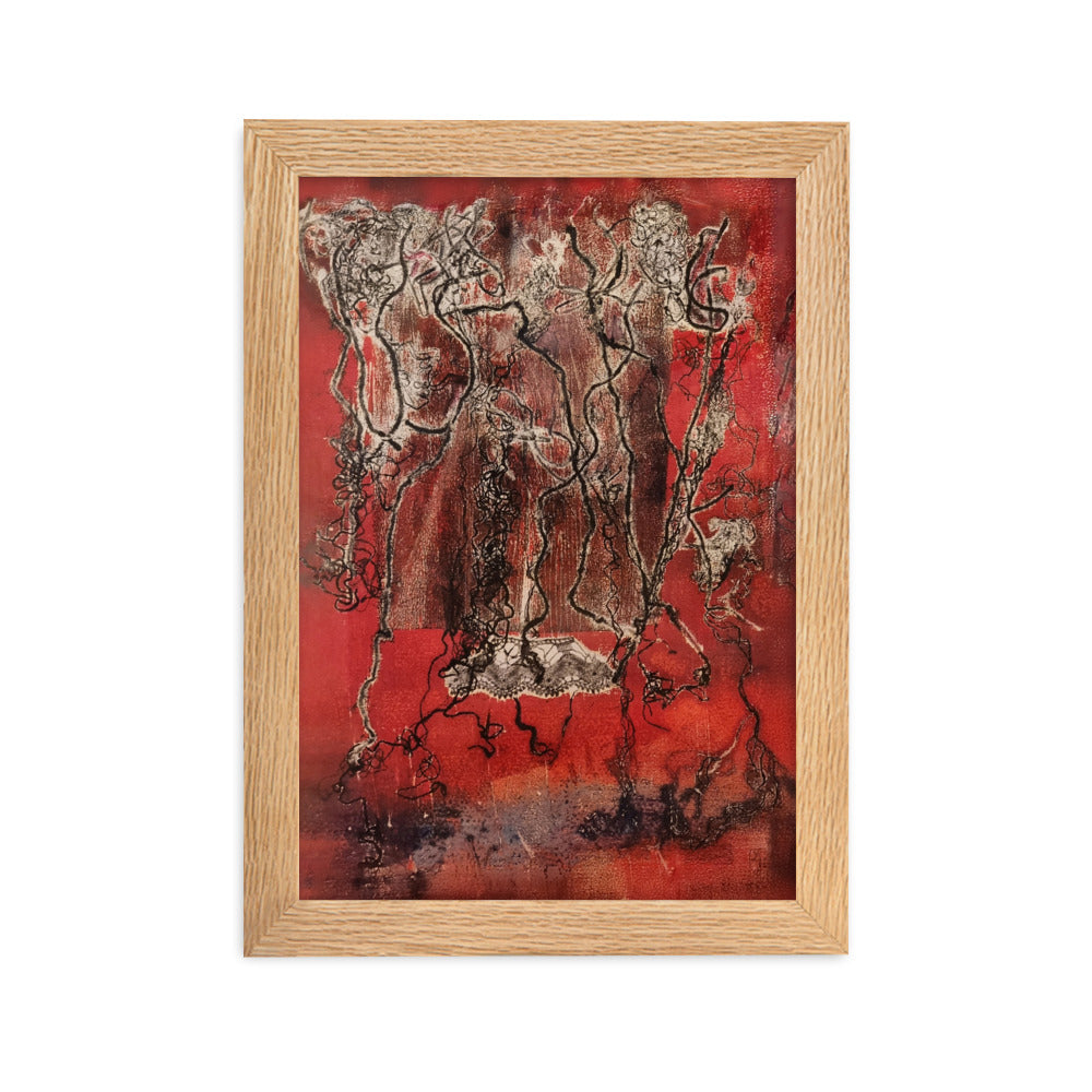 Poster - Lia Broecker-Jakob, Monotypie 5940 Oak / 21×30 cm artlia