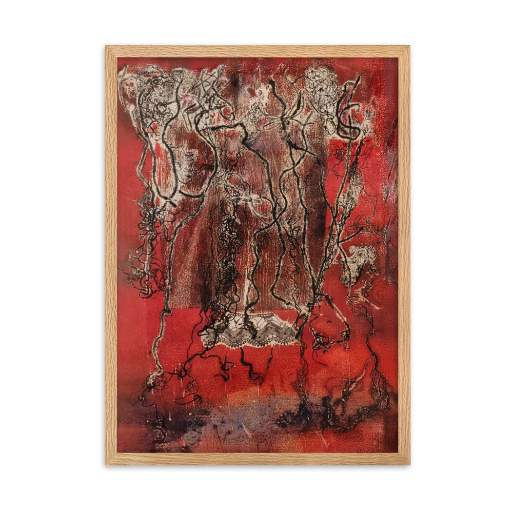 Poster - Lia Broecker-Jakob, Monotypie 5940 Oak / 50×70 cm artlia