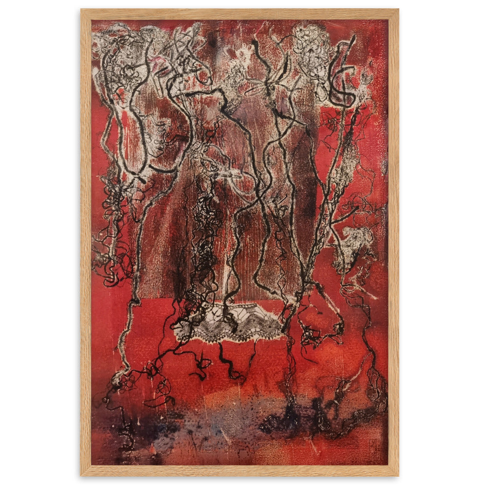 Poster - Lia Broecker-Jakob, Monotypie 5940 Oak / 61×91 cm artlia