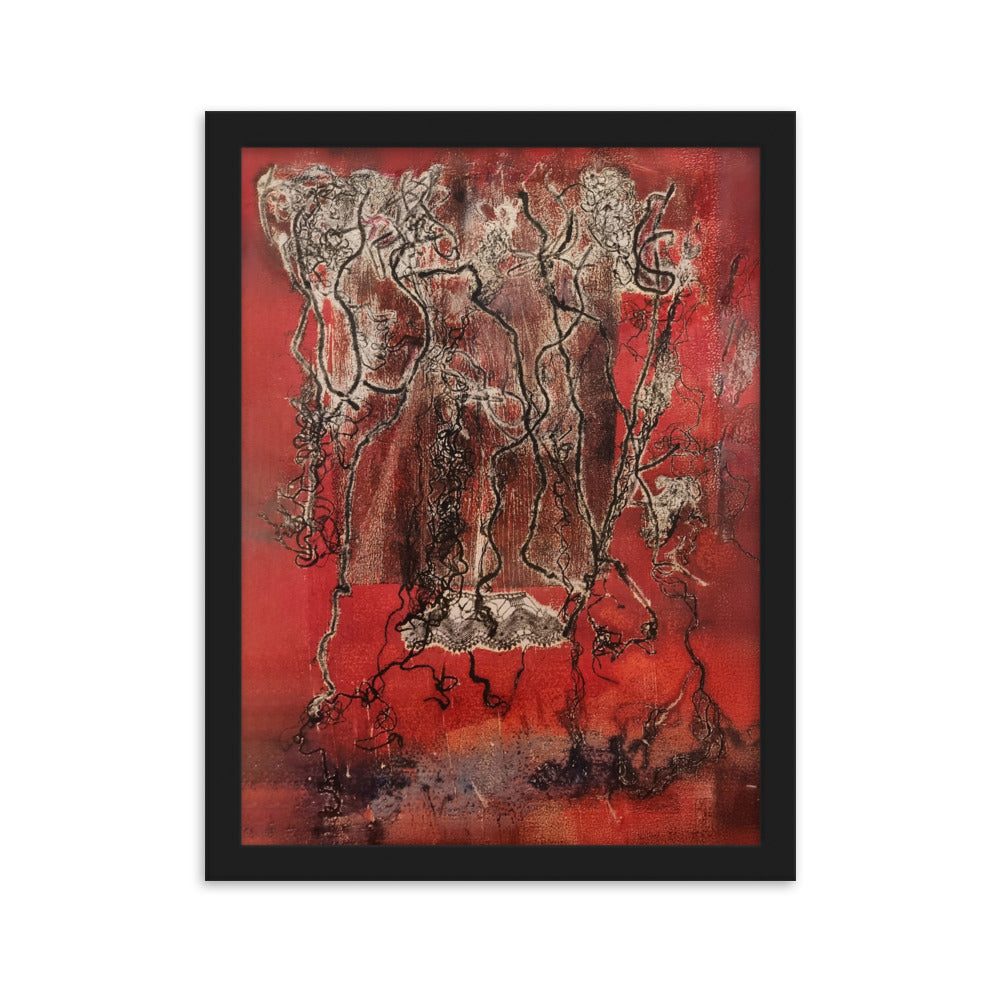 Poster - Lia Broecker-Jakob, Monotypie 5940 Schwarz / 30×40 cm artlia