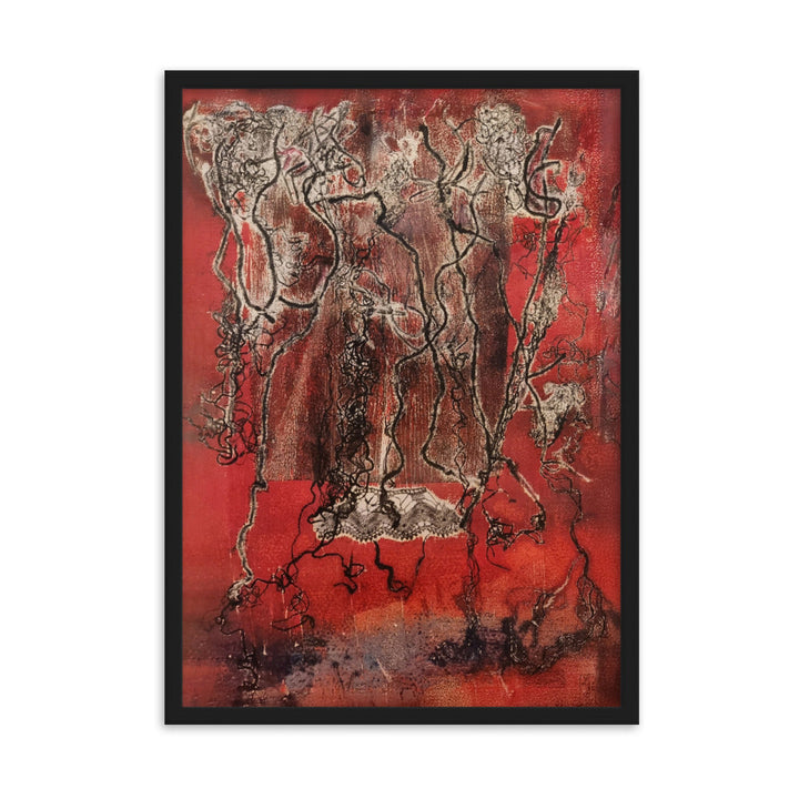 Poster - Lia Broecker-Jakob, Monotypie 5940 Schwarz / 50×70 cm artlia